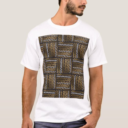 Luxurious hand_drawn seamless pattern T_Shirt