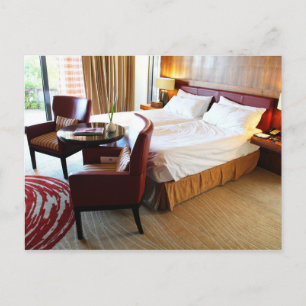 Luxurious Hotel Room Postcard