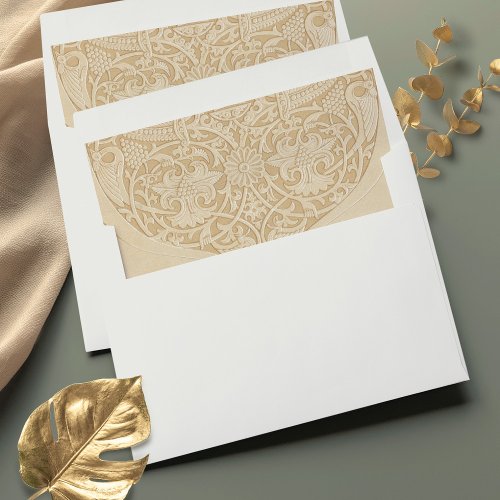 Luxurious Islamic Art Wedding Correspondence Envelope Liner