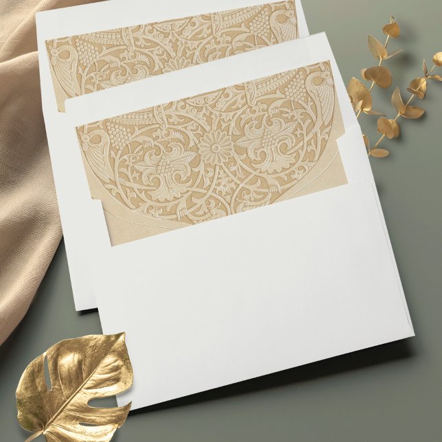 Luxurious Islamic Art Wedding Correspondence Envelope Liner (Creator Uploaded)