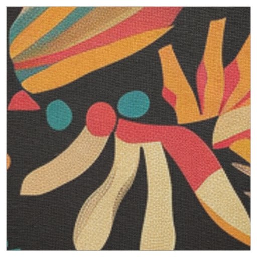 Luxurious Ivory "Aztec Dream" Woven Linen Fabric