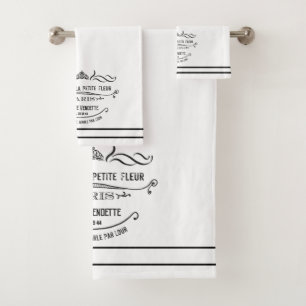 Luxurious L’ hotel De La Petite Fleur Bath Towel Set