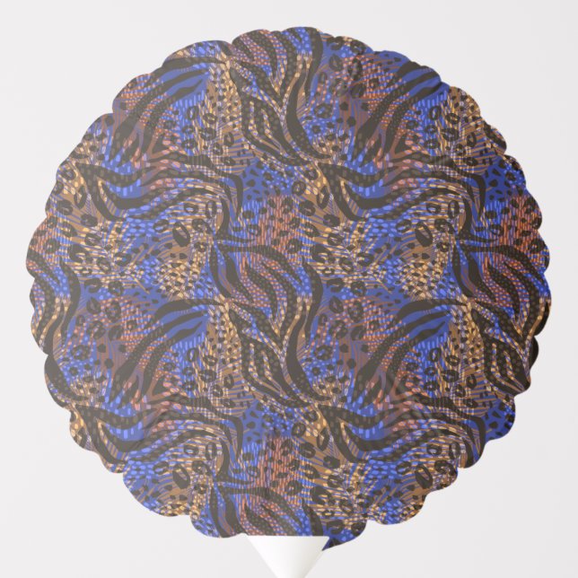 Luxurious Leopard and Zebra Print Pattern Balloon (Front)