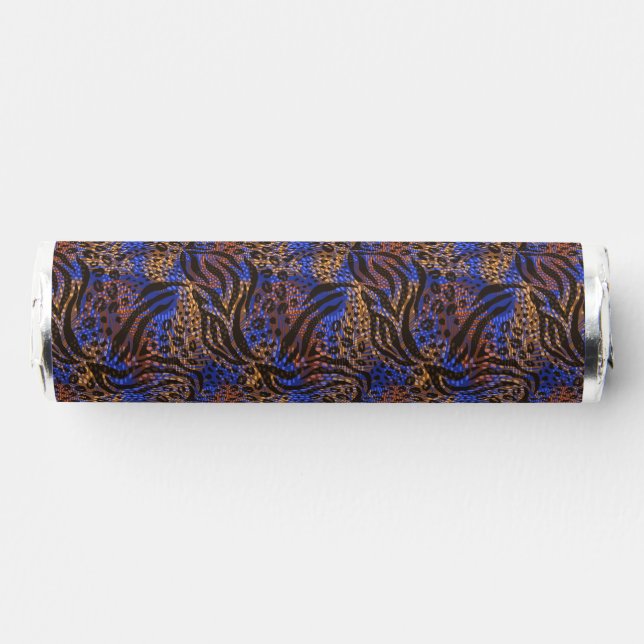 Luxurious Leopard and Zebra Print Pattern Breath Savers® Mints (Front)