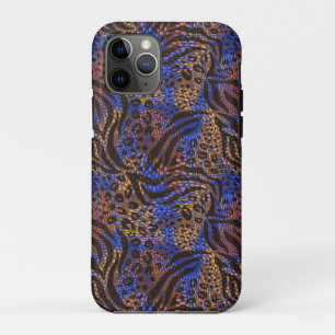 Luxurious Leopard and Zebra Print Pattern iPhone 11 Pro Case