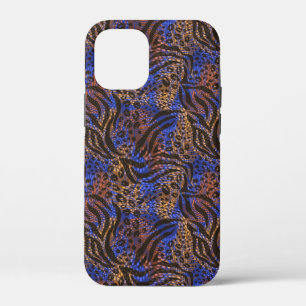 Luxurious Leopard and Zebra Print Pattern iPhone 12 Mini Case
