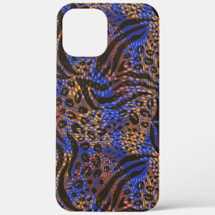 Luxurious Leopard and Zebra Print Pattern iPhone 12 Pro Max Case