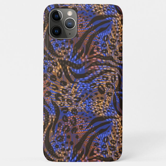Luxurious Leopard and Zebra Print Pattern Case-Mate iPhone Case (Back)