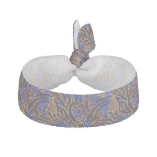 Luxurious Leopard and Zebra Print Pattern Elastic Hair Tie