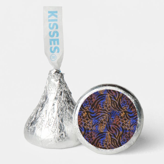 Luxurious Leopard and Zebra Print Pattern Hershey®'s Kisses® (Front)