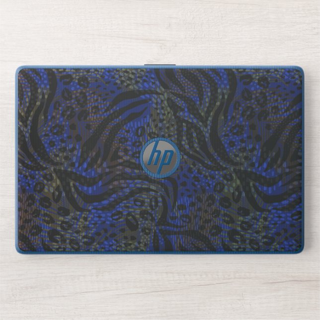 Luxurious Leopard and Zebra Print Pattern HP Laptop Skin (Front)