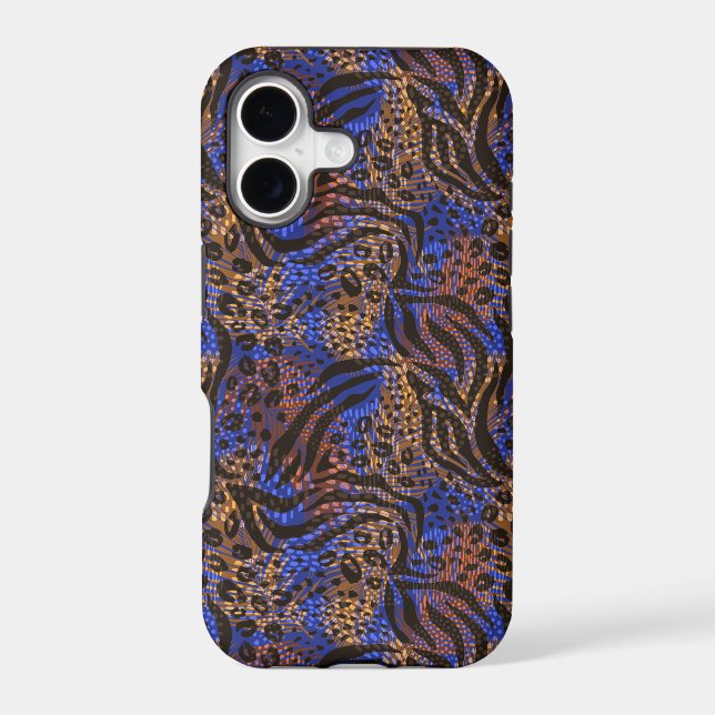 Luxurious Leopard and Zebra Print Pattern Iphone Case (Back)