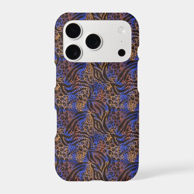Luxurious Leopard and Zebra Print Pattern Iphone Case (Back)