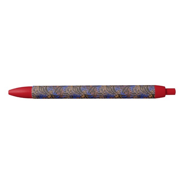 Luxurious Leopard and Zebra Print Pattern Pen (Front)