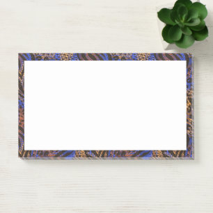 Luxurious Leopard and Zebra Print Pattern Post-it Notes