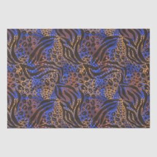 Luxurious Leopard and Zebra Print Pattern Tissue Paper