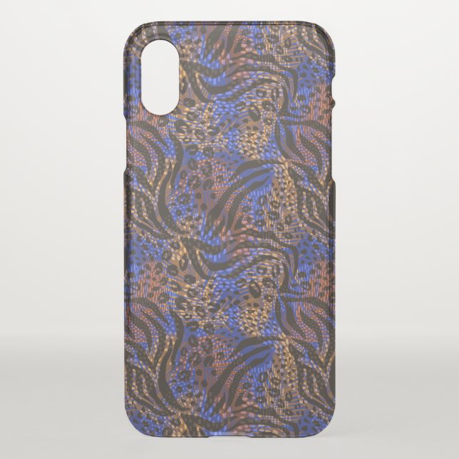 Luxurious Leopard and Zebra Print Pattern Uncommon iPhone Case (Back)