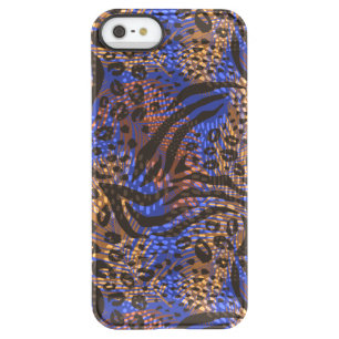 Luxurious Leopard and Zebra Print Pattern Permafrost iPhone SE/5/5s Case