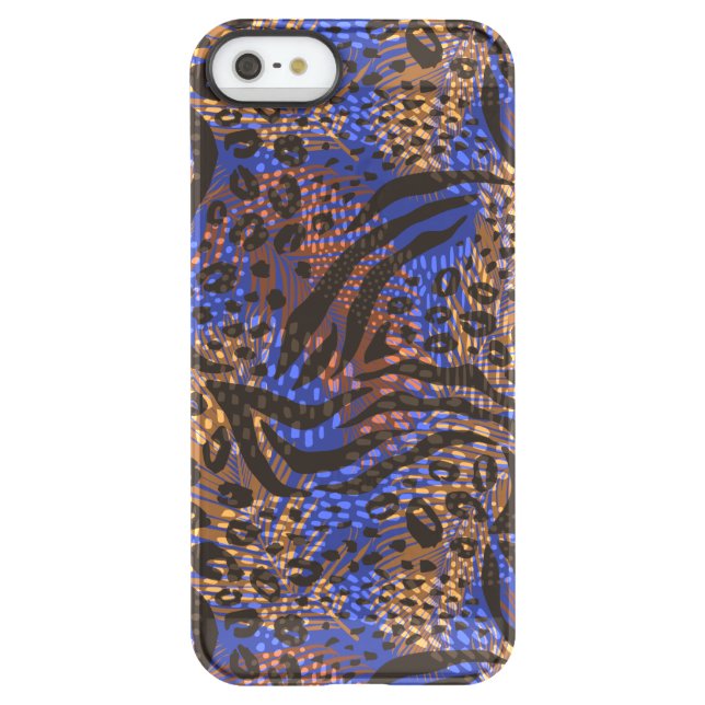 Luxurious Leopard and Zebra Print Pattern Uncommon iPhone Case (Back)