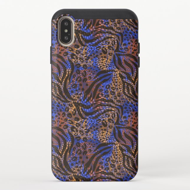 Luxurious Leopard and Zebra Print Pattern Uncommon iPhone Case (Back)