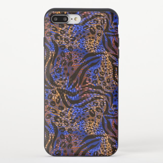 Luxurious Leopard and Zebra Print Pattern Uncommon iPhone Case (Back)