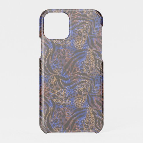 Luxurious Leopard and Zebra Print Pattern iPhone 11 Pro Case