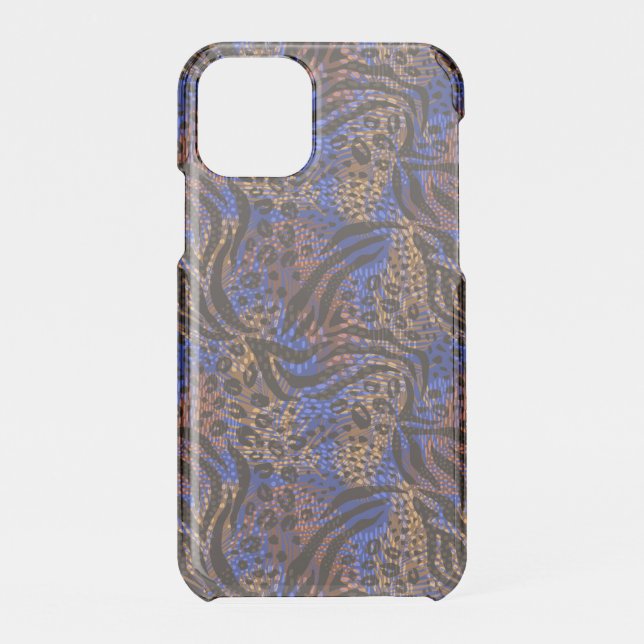 Luxurious Leopard and Zebra Print Pattern Uncommon iPhone Case (Back)