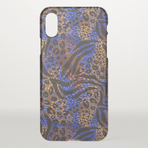 Luxurious Leopard and Zebra Print Pattern iPhone XS Case