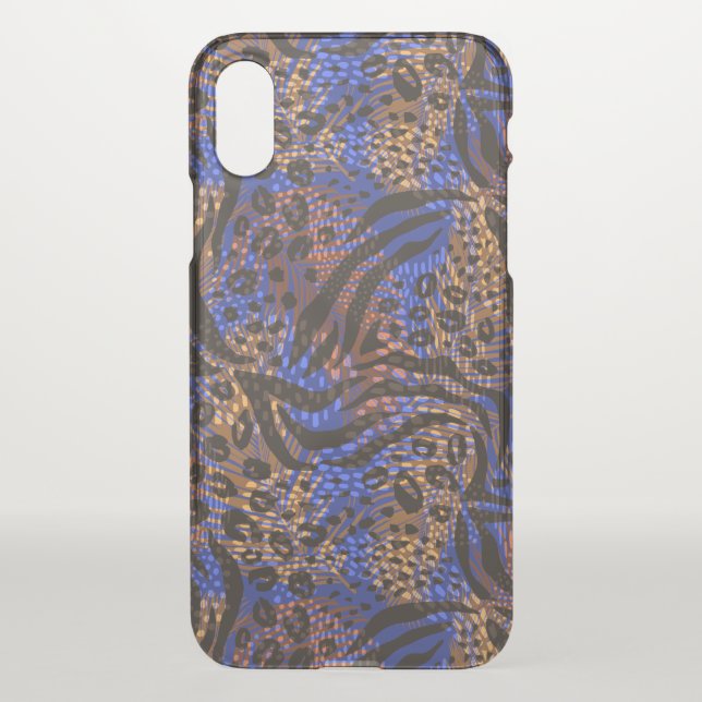 Luxurious Leopard and Zebra Print Pattern Uncommon iPhone Case (Back)