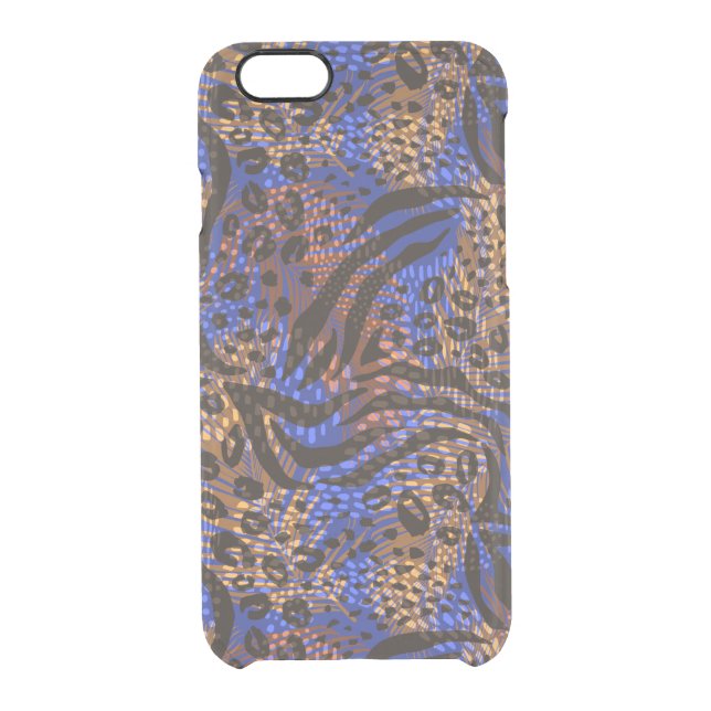Luxurious Leopard and Zebra Print Pattern Uncommon iPhone Case (Back)