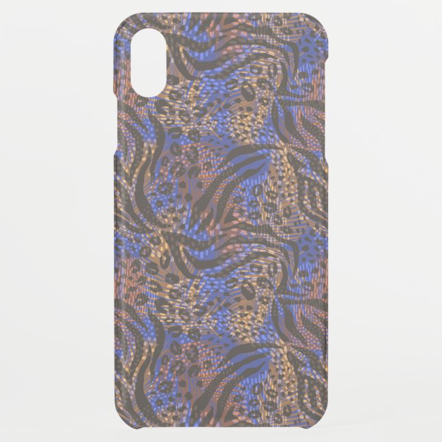 Luxurious Leopard and Zebra Print Pattern Uncommon iPhone Case (Back)