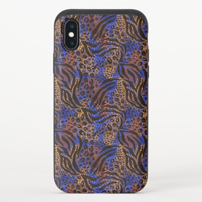 Luxurious Leopard and Zebra Print Pattern Uncommon iPhone Case (Back)