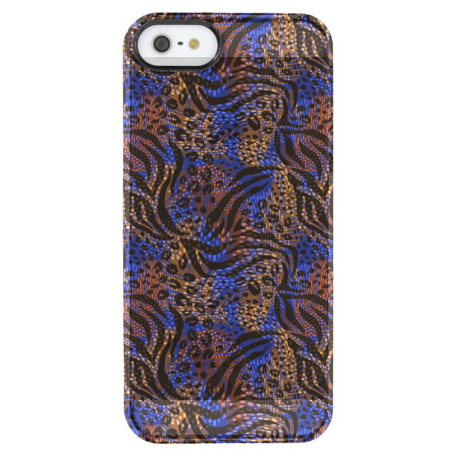 Luxurious Leopard and Zebra Print Pattern Uncommon iPhone Case (Back)