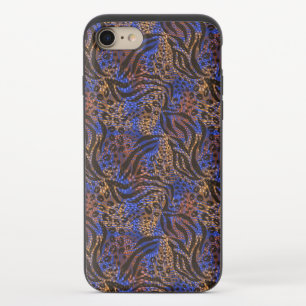 Luxurious Leopard and Zebra Print Pattern iPhone 8/7 Slider Case