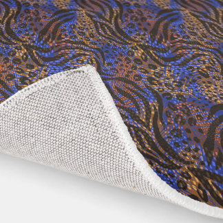 Luxurious Leopard and Zebra Print Rug