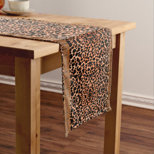 Table Runner 16in72in Print with Colorful Animal Footprints Pattern