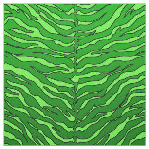luxurious lime and green animal Tiger print Fabric