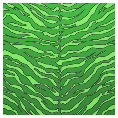 luxurious lime and green animal Tiger print Fabric