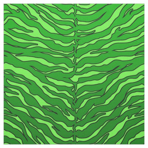 luxurious lime and green animal Tiger print Fabric