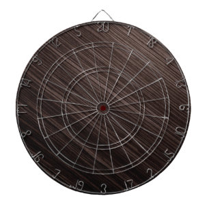 Luxurious Mahogany Wood Look Background Dart Board