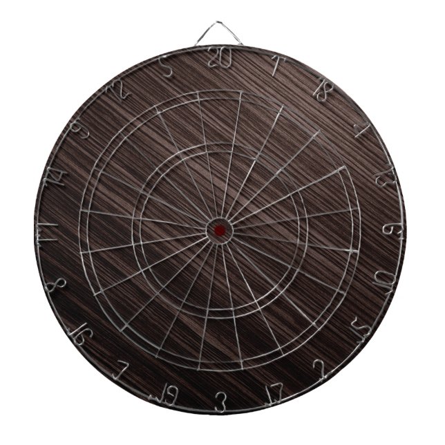 Luxurious Mahogany Wood Look Background Dart Board (Front)
