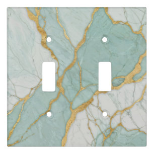 Luxurious Marble Double Toggle Light Switch Cover