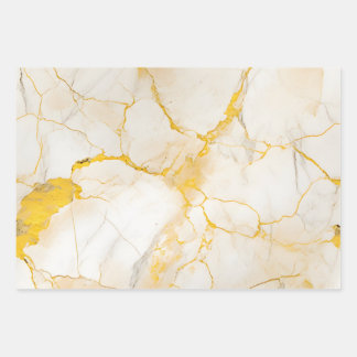 Luxurious Marble Gold Effect Gift Wrap