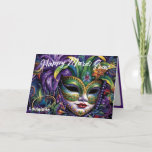💚💜💛Luxurious  Mardi Gras Card