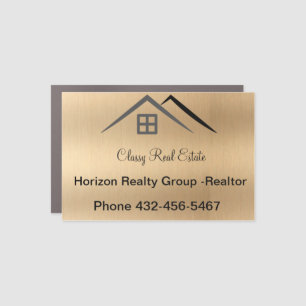 Luxurious Metallic Gold Real Estate Window Decals