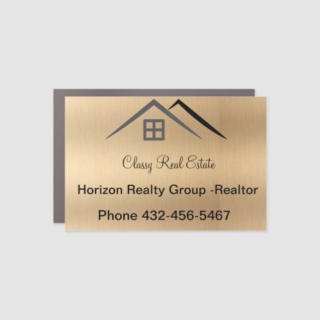 Luxurious Metallic Gold  Window Decals (Front)