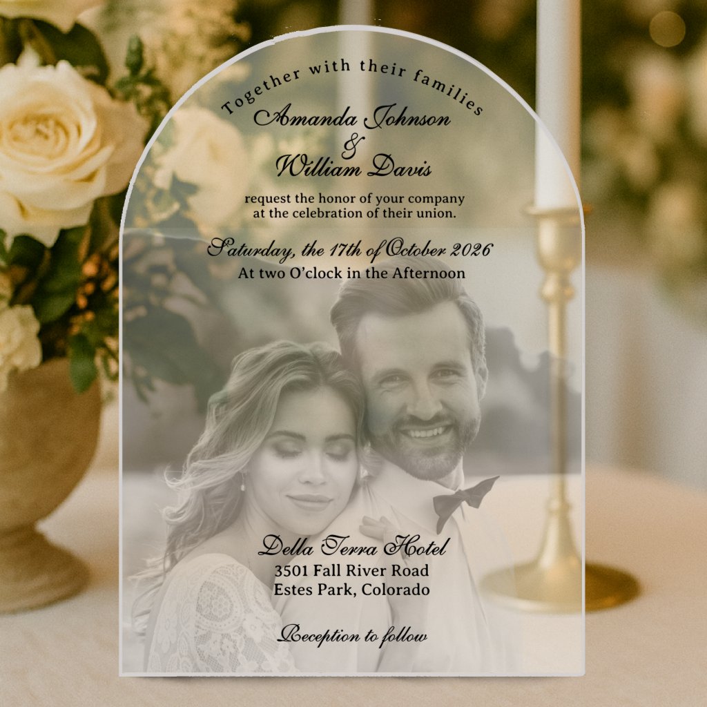 Luxurious Modern Black & White Photo Wedding
