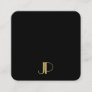 Luxurious Modern Elegant Gold Monogram Template Square Business Card