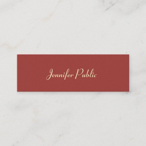 Luxurious Modern Template Elegant Colors Trendy Mini Business Card