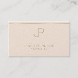 Luxurious Monogram Elegant Modern Elite Template Business Card